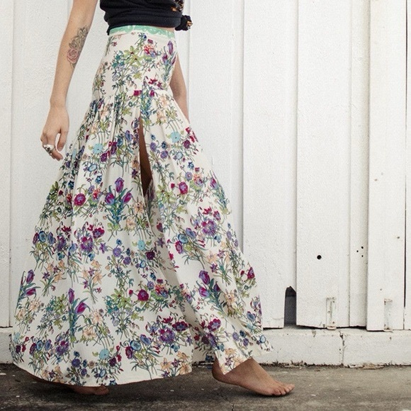 NWT SPELL Gypsy Queen Maxi Skirt - Picture 1 of 12